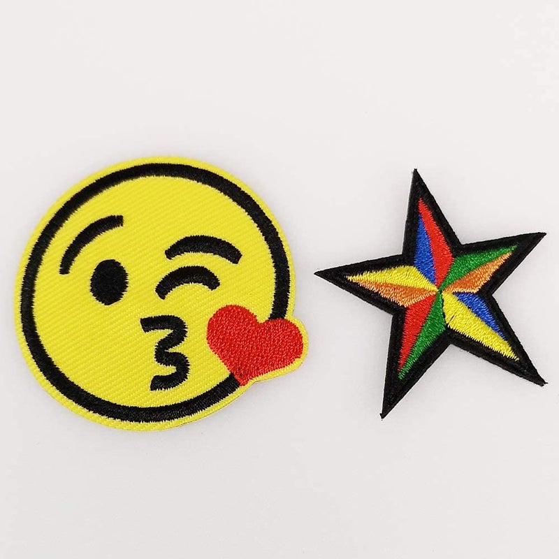Dandan DIY 25pcs Assorted Kid Sew On/Iron On Patch Applique Clothes Dress Plant Hat Jeans Sewing Flowers Applique DIY Accessory - Image 2
